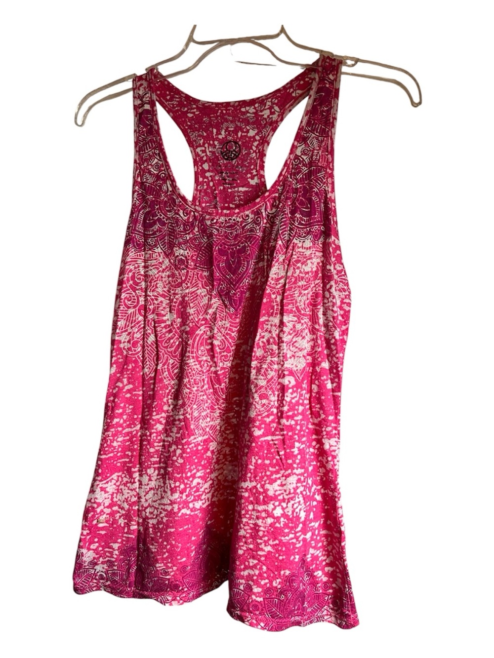 Te Verde Pink Paisley Racerback Tank